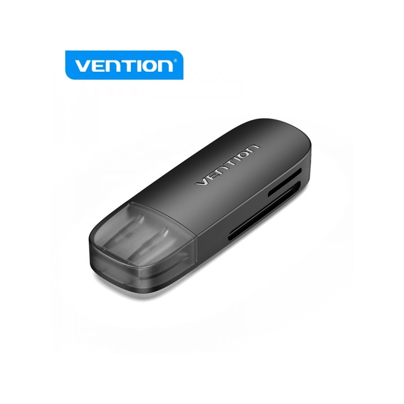 Lecteur de carte externe USB 2.0 Convention - Noir