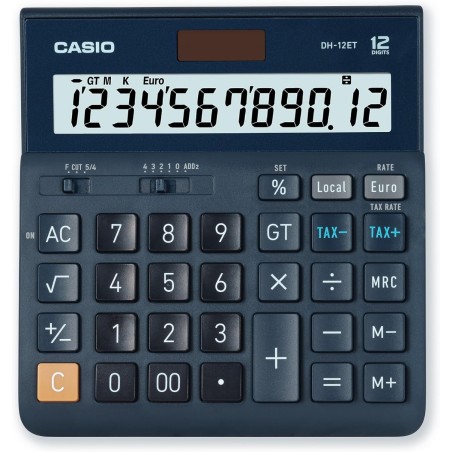 Calculatrice de bureau Casio DH-12ET 12 chiffres solaire
