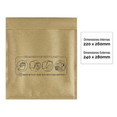 Bankers Box Pack de 100 Sacs à Bulles Rembourrés - Mesure 22x260mm - Bulles Internes pour Amorti - Idéal pour Produits Fragiles