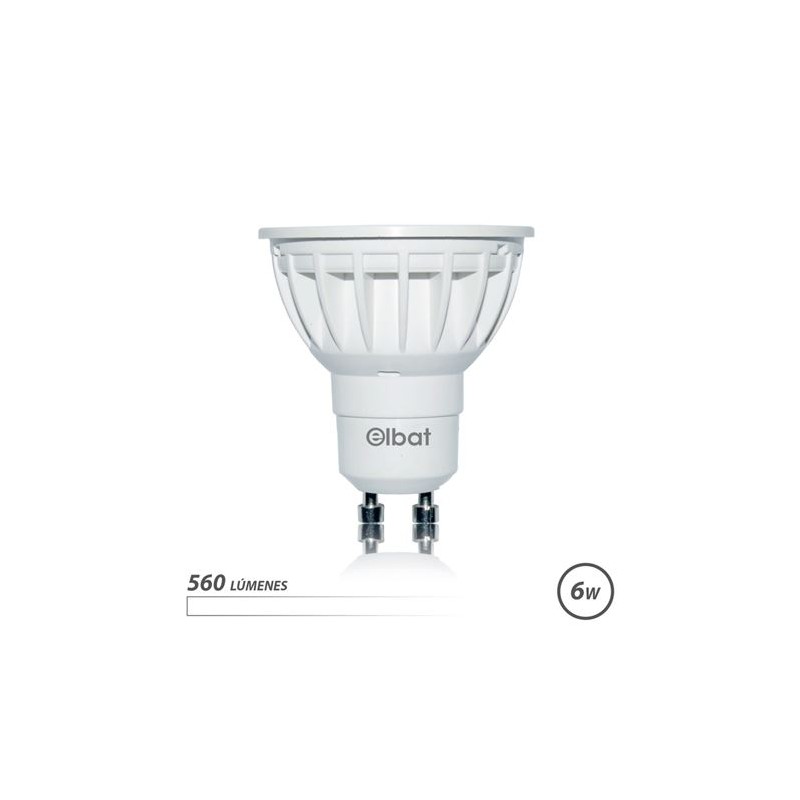 Ampoule LED Elbat GU10 6W 560LM Lumière Blanche - Économie d'énergie - Longue durée de vie - Installation facile - Couleur