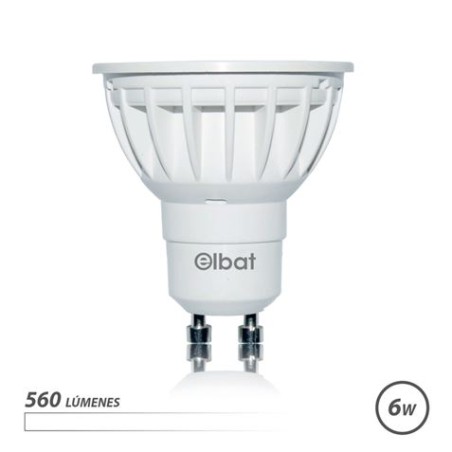 ✅ Ampoule LED Elbat GU10 6W 560LM Lumière Blanche - Économie d'énergie - Longue durée de vie - Installation en stock