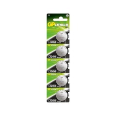 ✅ GP Lithium Lot de 5 Piles Bouton Lithium CR2450 3V couleur Plusieurs couleurs en stock