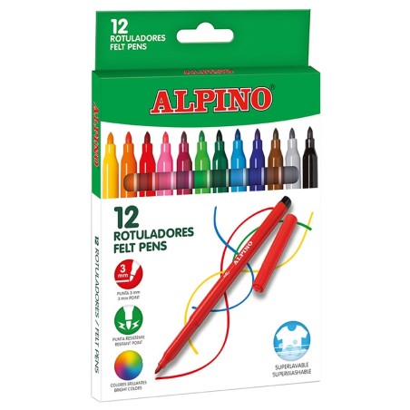 ✅ Alpino Lot de 12 Feutres couleur Surtido en stock