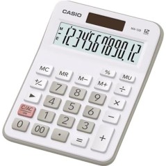 Calculatrice Casio blanche écran LCD