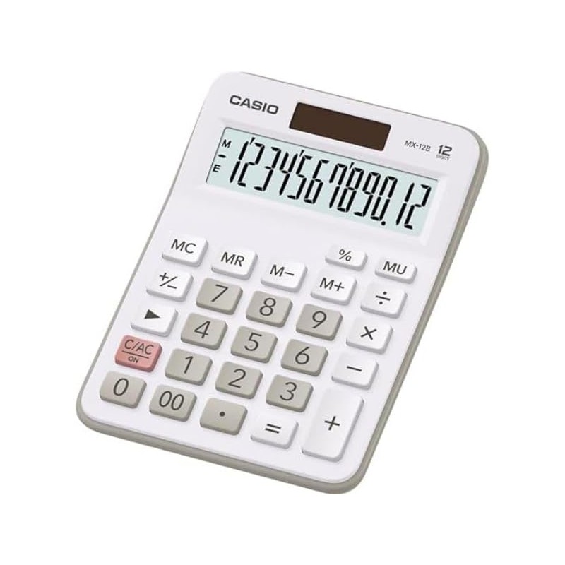 Calculatrice de bureau Casio MX-12B 12 chiffres blanc