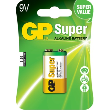 ✅ Pile super alcaline GP LR09 9V couleur Plusieurs couleurs en stock