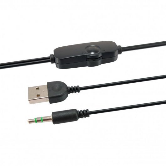 Equip Life Mini Speakers USB 2.0 6W - Connecteur Jack 3.5mm - Câble de Contrôle - Couleur Noir / Rouge