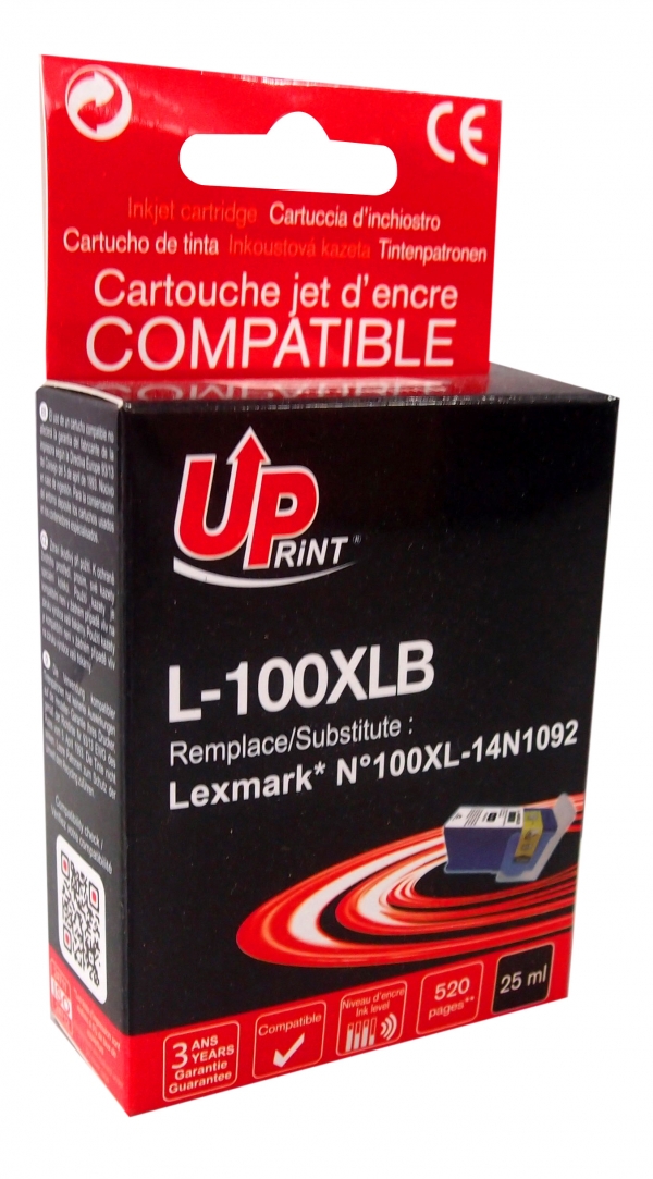Cartouche compatible LEXMARK 100XL noir