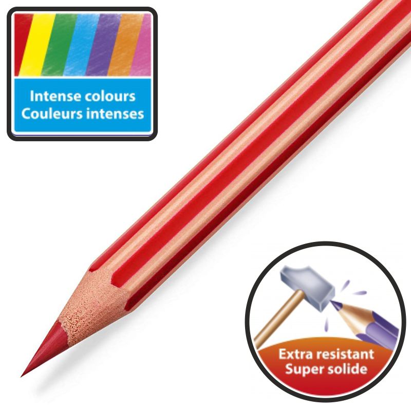 Bic Kids Evolution Stripes 12 Crayons Assortis
