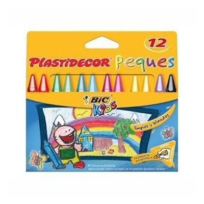 Bic Kids Plastidecor 12 Crayons Triangulaires