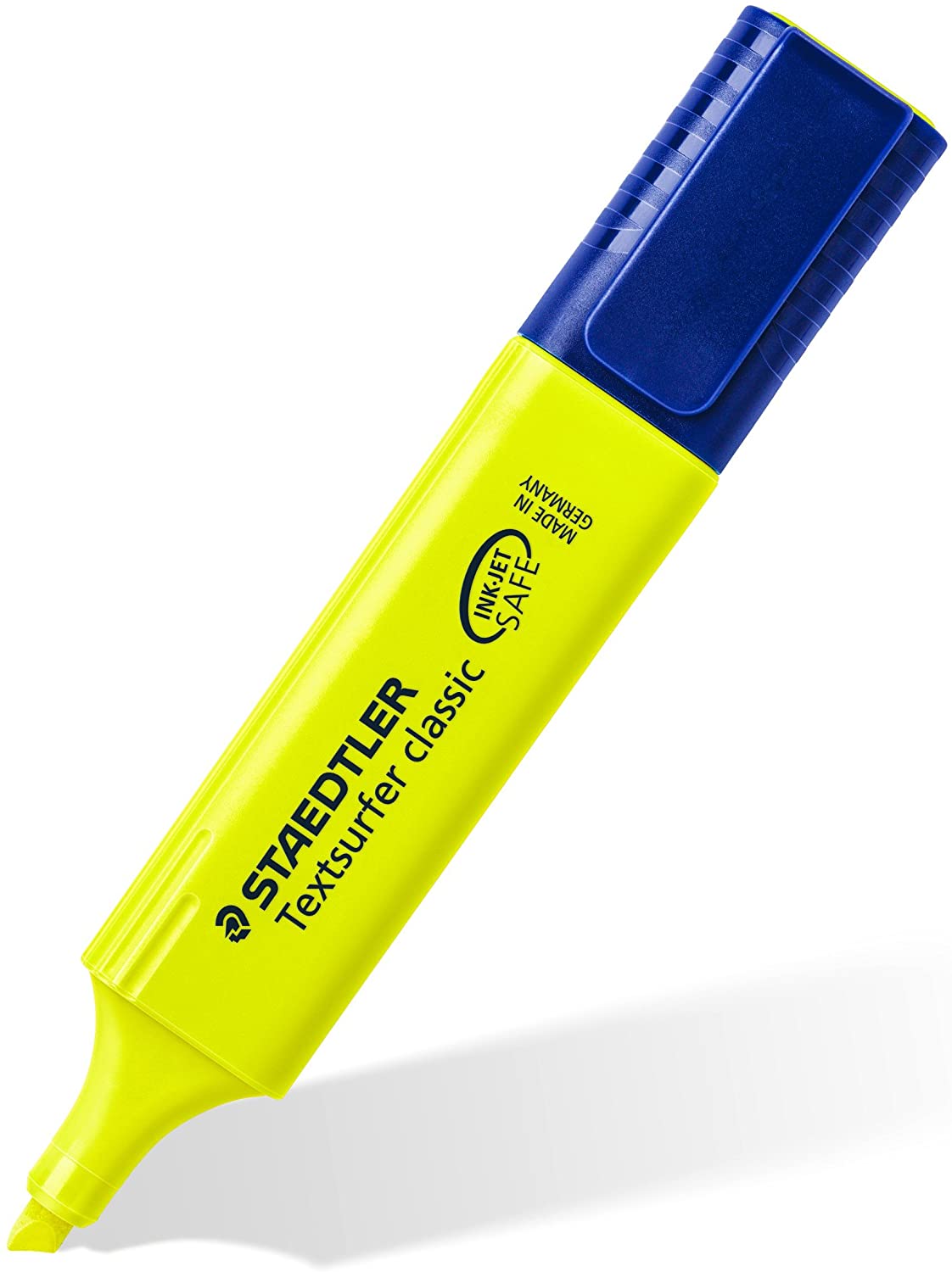 LOT de 10 Staedtler Textsurfer Classic 364 Fluorescent Marker Pen - Pointe biseautée - Couleur jaune