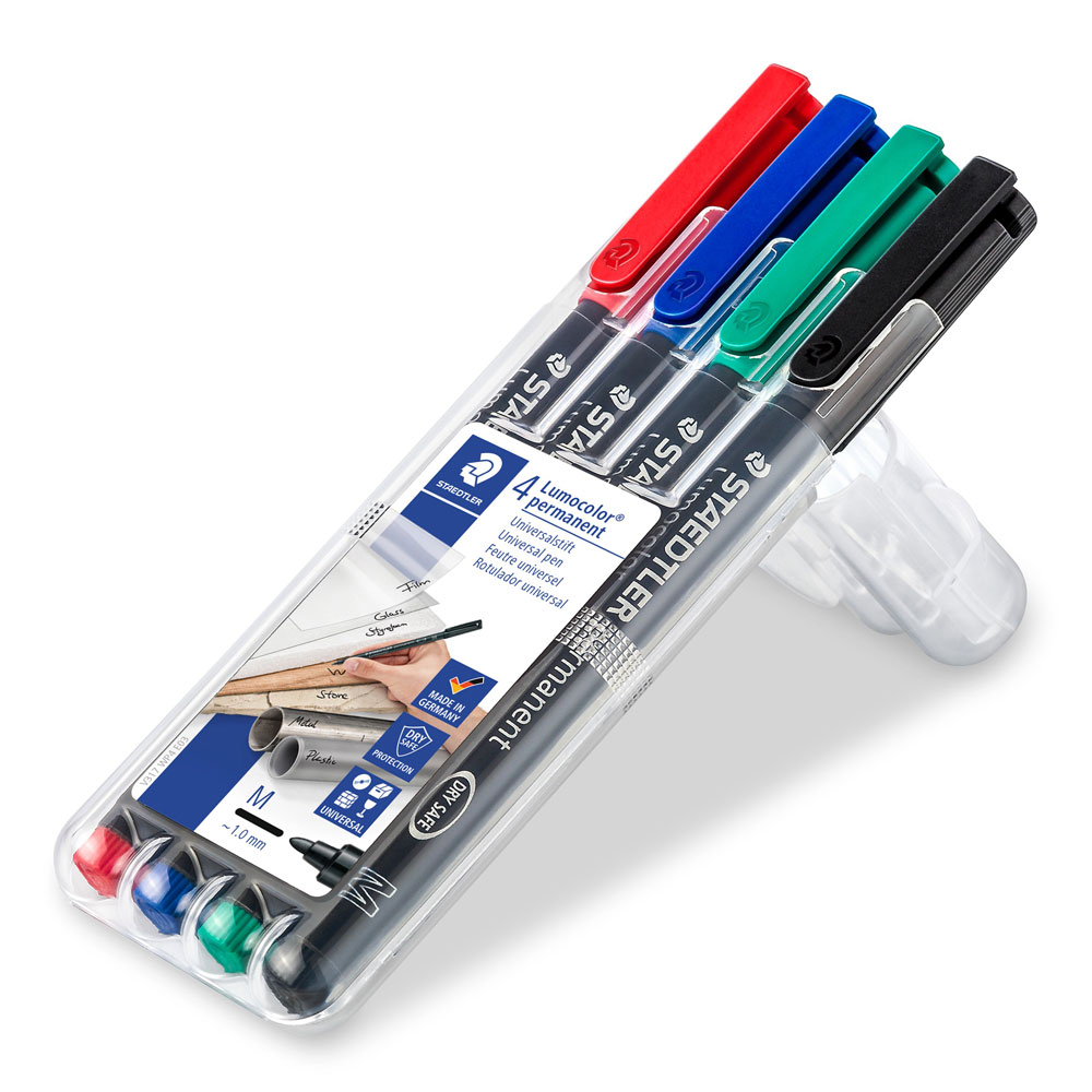 Lot de 4 marqueurs permanents Staedtler