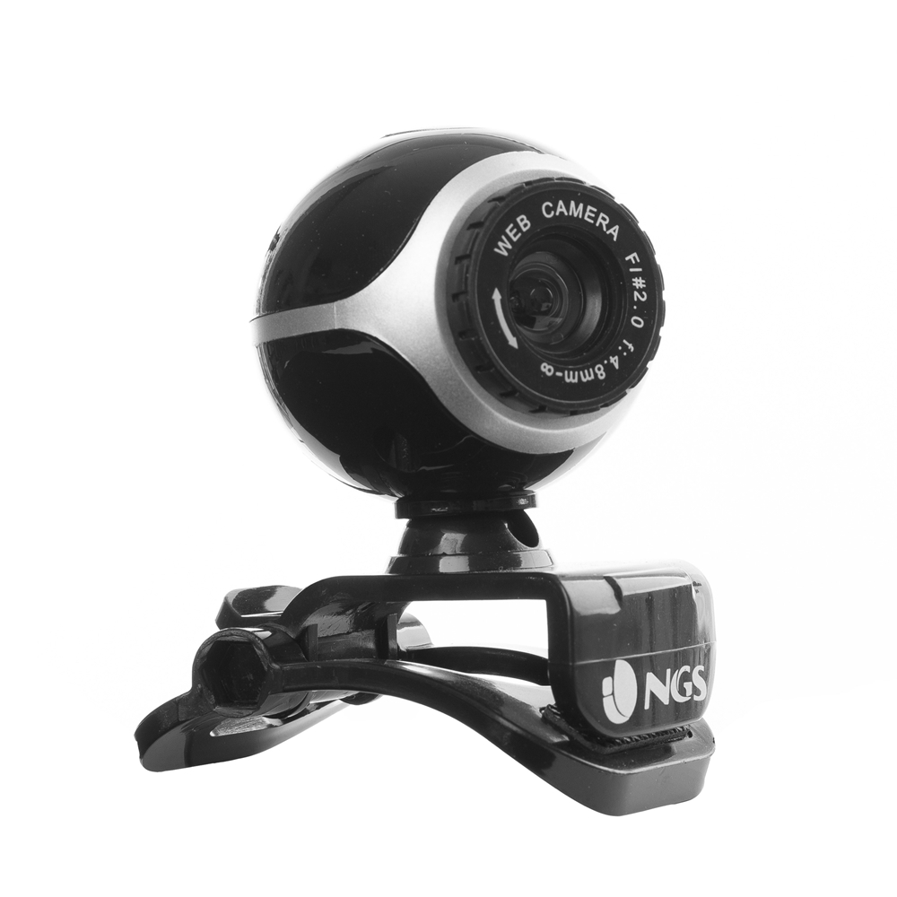 Webcam NGS XpressCam 300 8MP - Microphone Intégré - USB, Jack 3.5mm