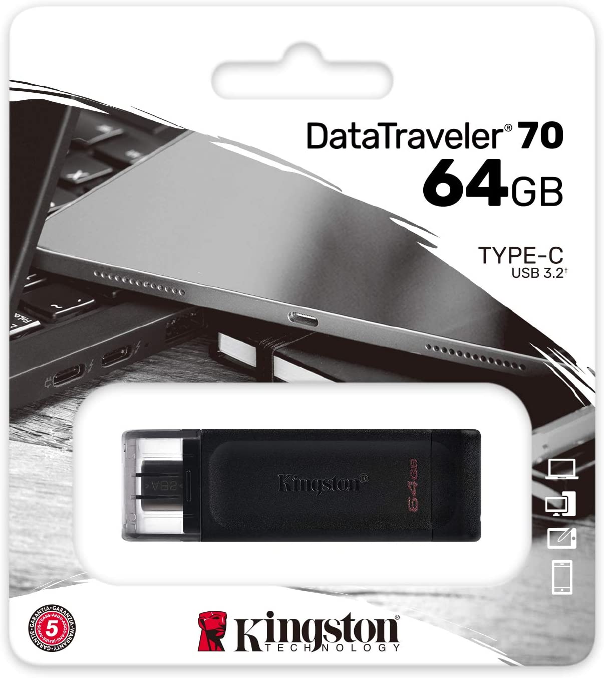 Kingston DataTraveler 70 Clé USB 64 Go USB-C 3.2 