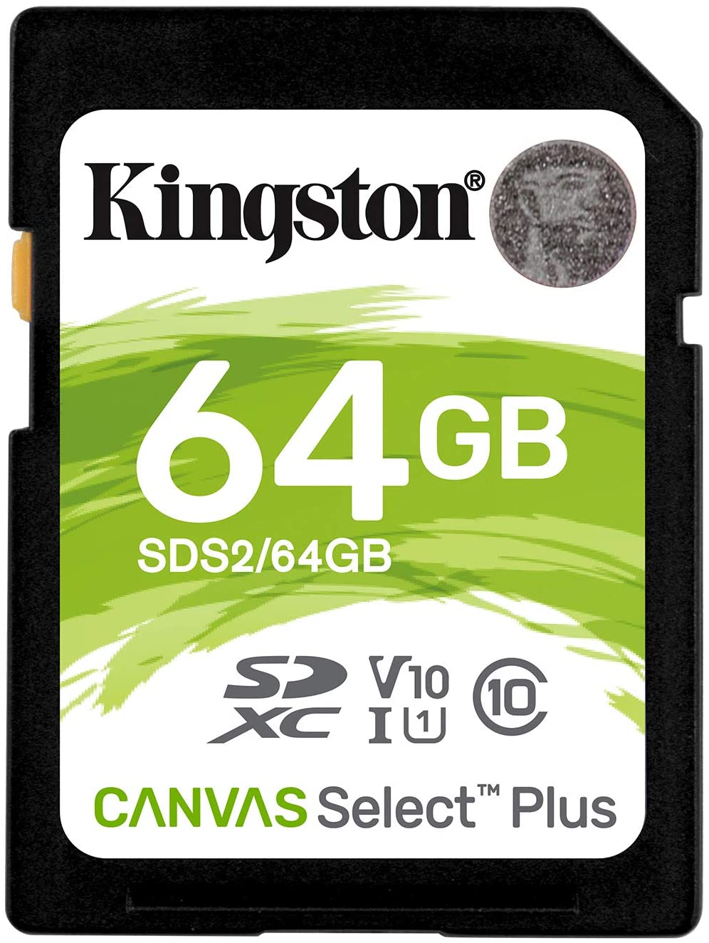 Carte Kingston SDXC 64 Go UHS-I Classe 10 100 Mo/s Canvas Select Plus