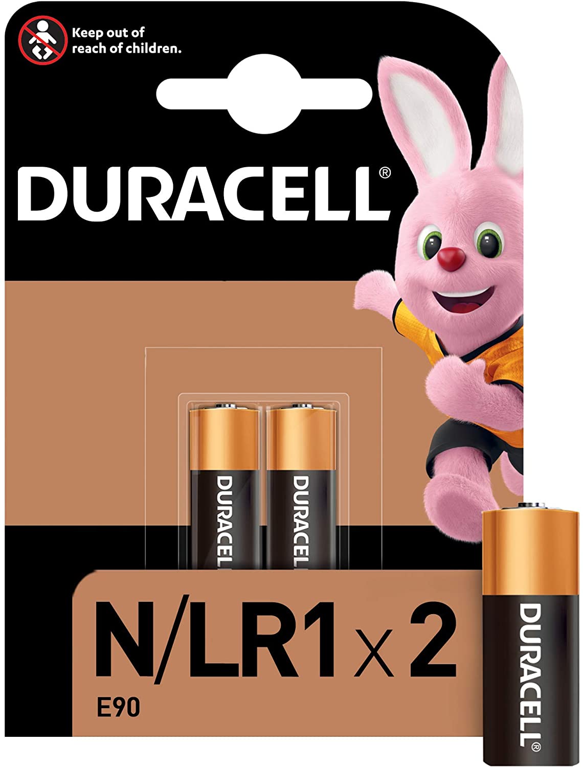 ✓ Piles alcalines Duracell N LR1 6V - 2 unités en stock