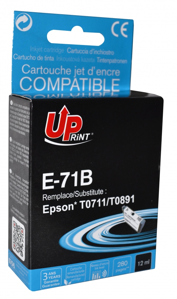 Cartouche encre UPrint compatible EPSON T0711 XL noir