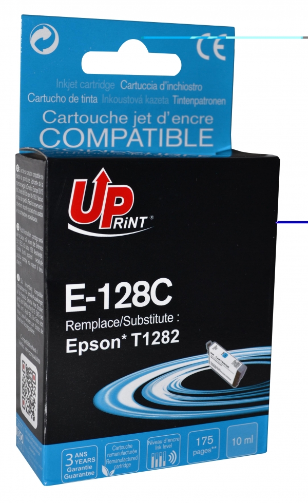 Cartouche encre UPrint compatible EPSON T128 cyan