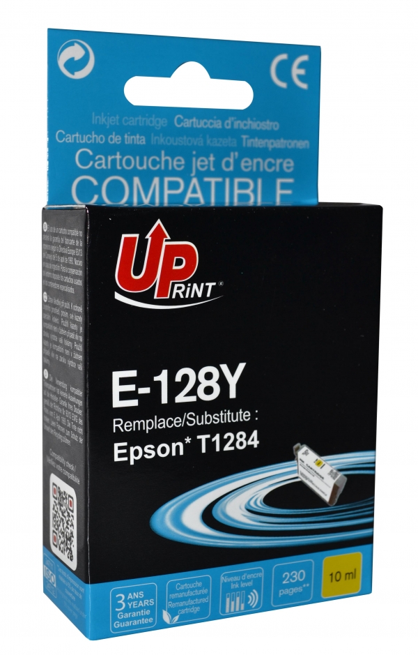 Cartouche PREMIUM compatible EPSON T128 jaune