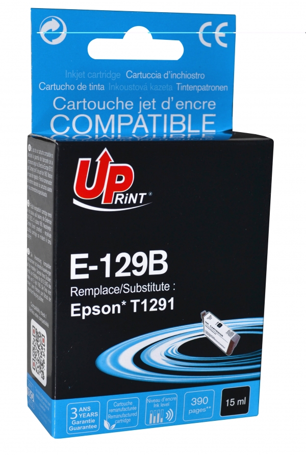 Cartouche encre UPrint compatible EPSON T129 XL noir