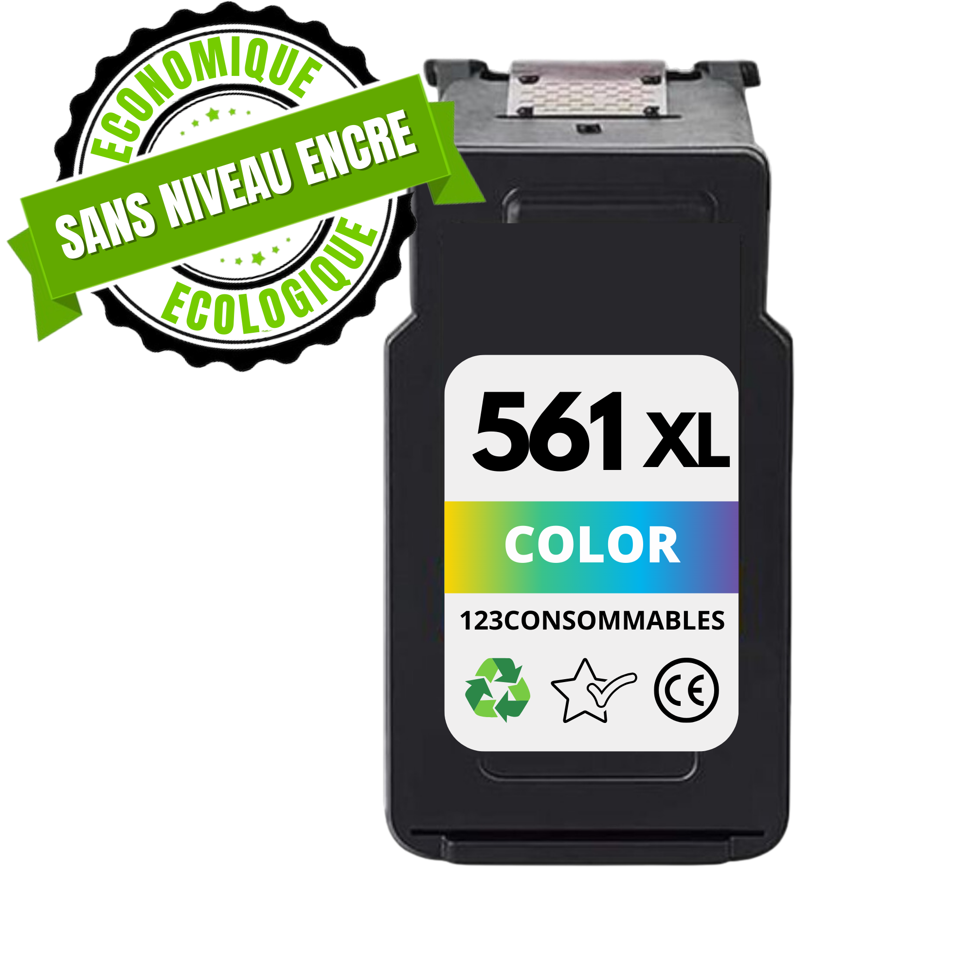 Cartouche compatible CANON CL-561XL couleur SANS NIVEAU ENCRE