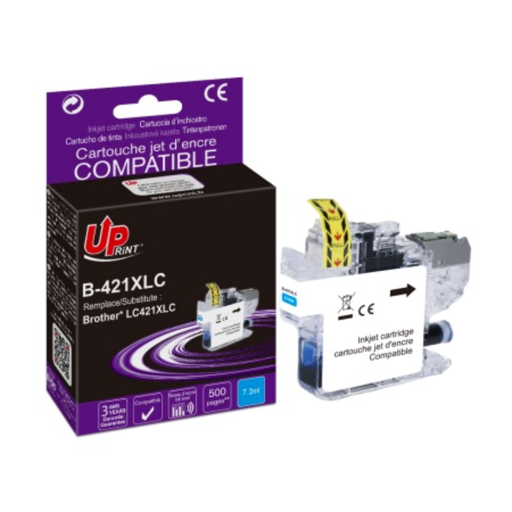 Cartouche d'Encre TONER KINGDOM LC421 Compatible pour Brother LC