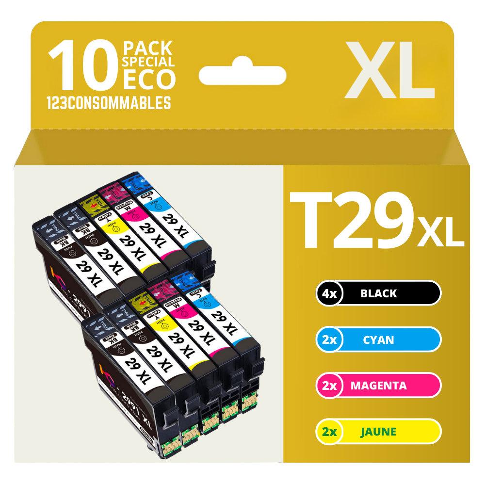 29xl T2991 T2991xl T29xl Compatible pour les cartouches d'encre Epson Xp  235 247 245 332 335 342 345 435 432 445 442 Imprimante Xp235