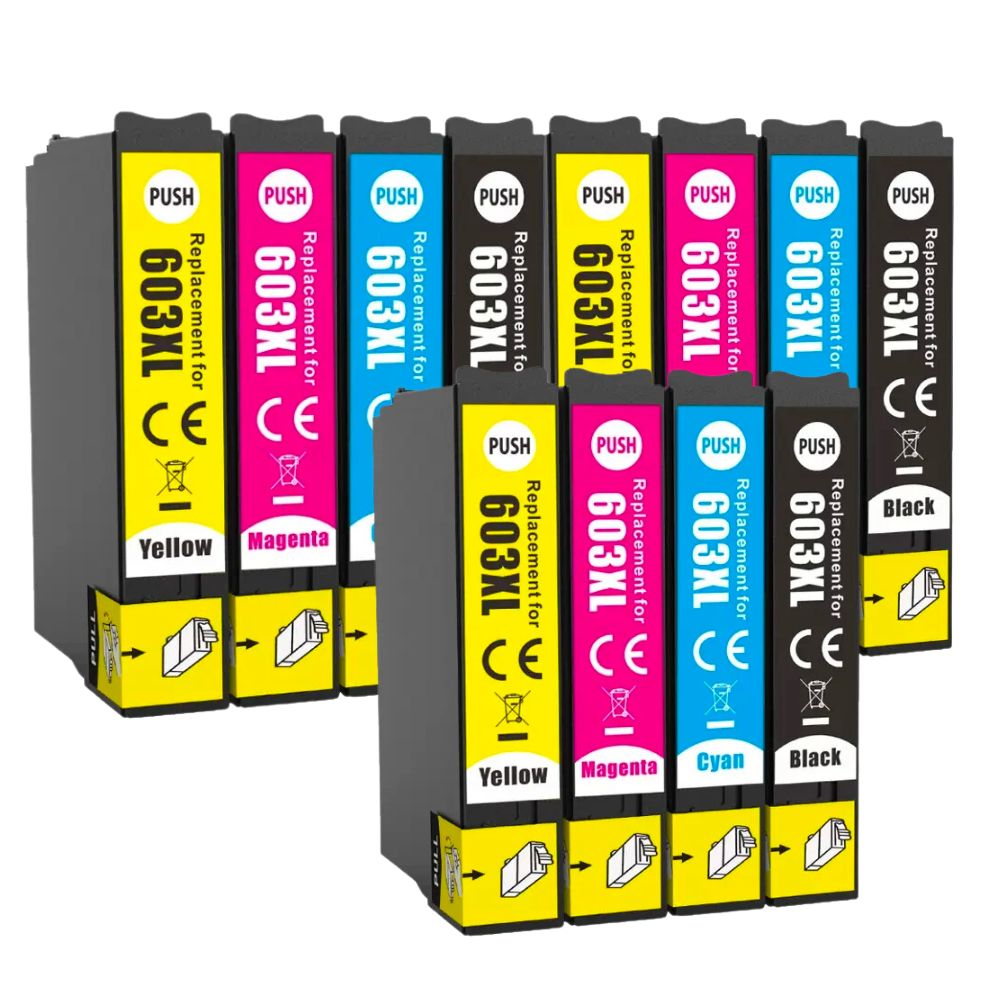 Pack 12 cartouches compatible EPSON 603 XL