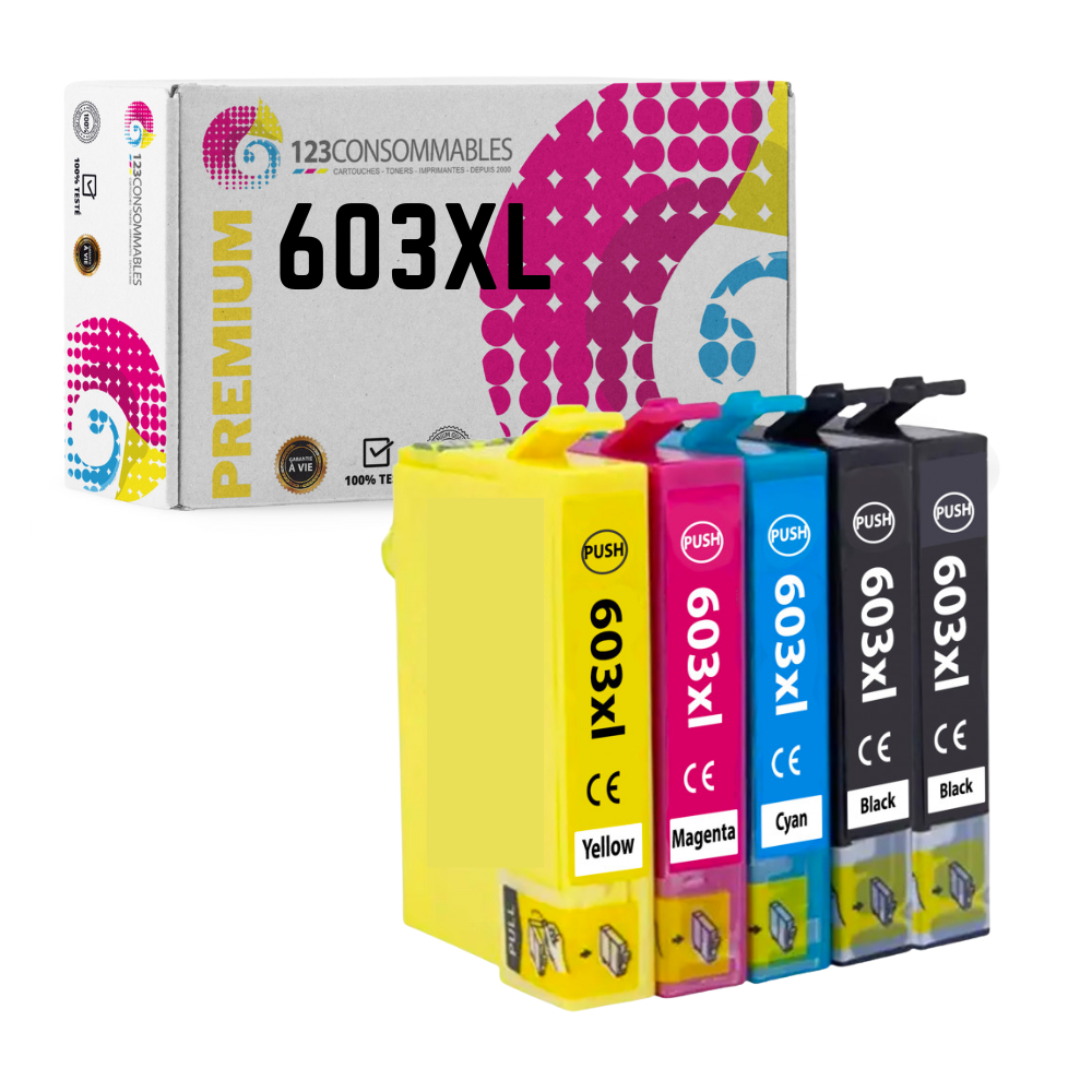 MyPack 5 cartouches compatible avec EPSON 603 XL