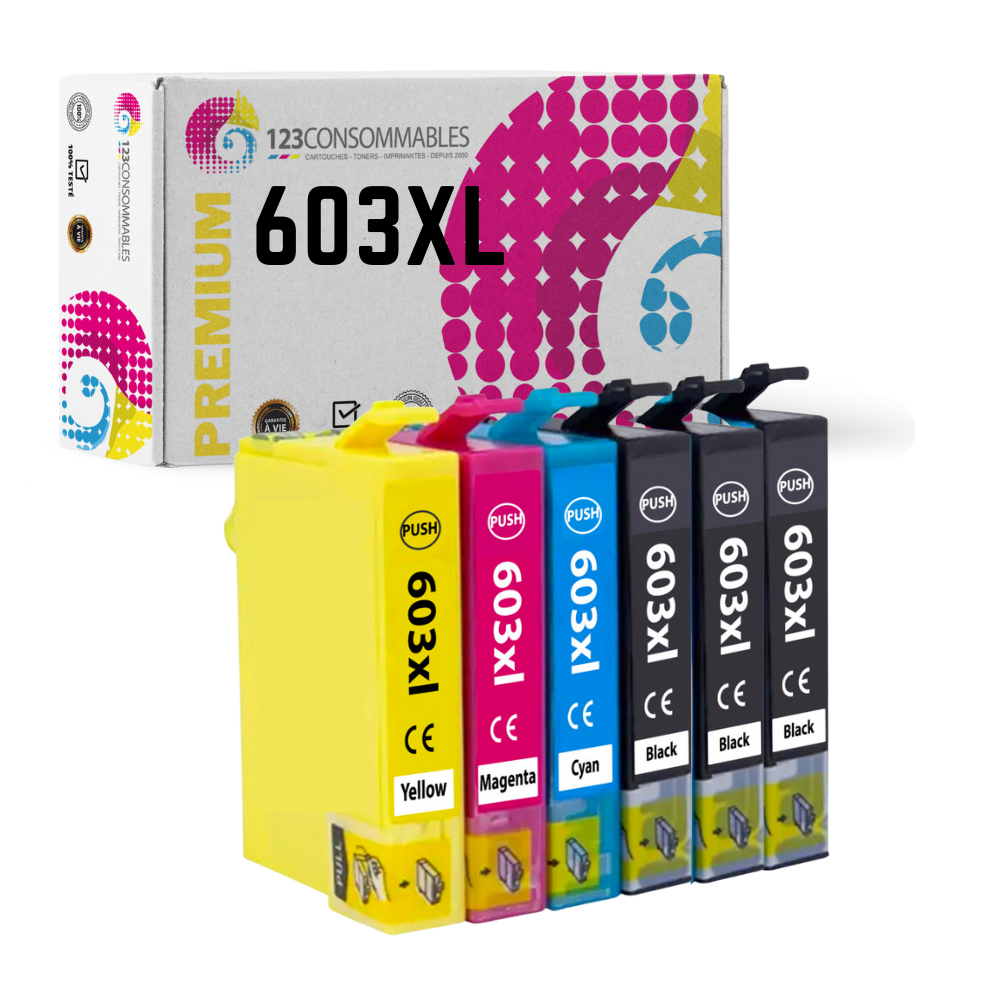 MyPack 6 cartouches compatible avec EPSON 603 XL