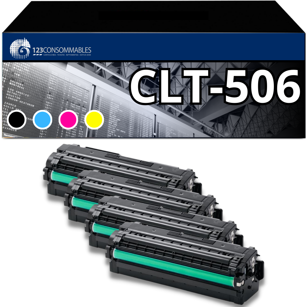 Pack 4 Toners compatible SAMSUNG CLT-506 (BK C M Y)