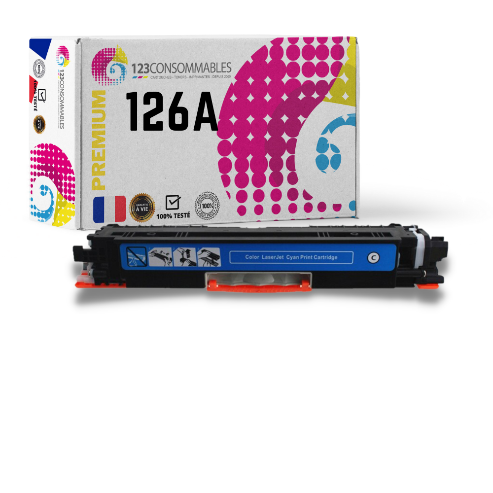 Toner compatible HP 126A cyan