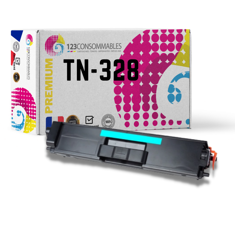 Toner compatible BROTHER TN-328C cyan