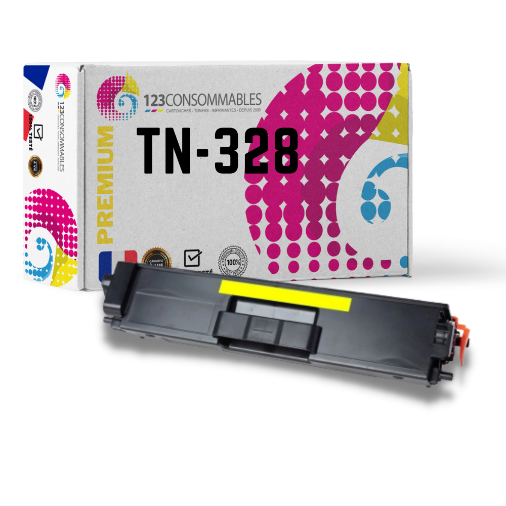 Toner compatible  BROTHER TN-328Y jaune