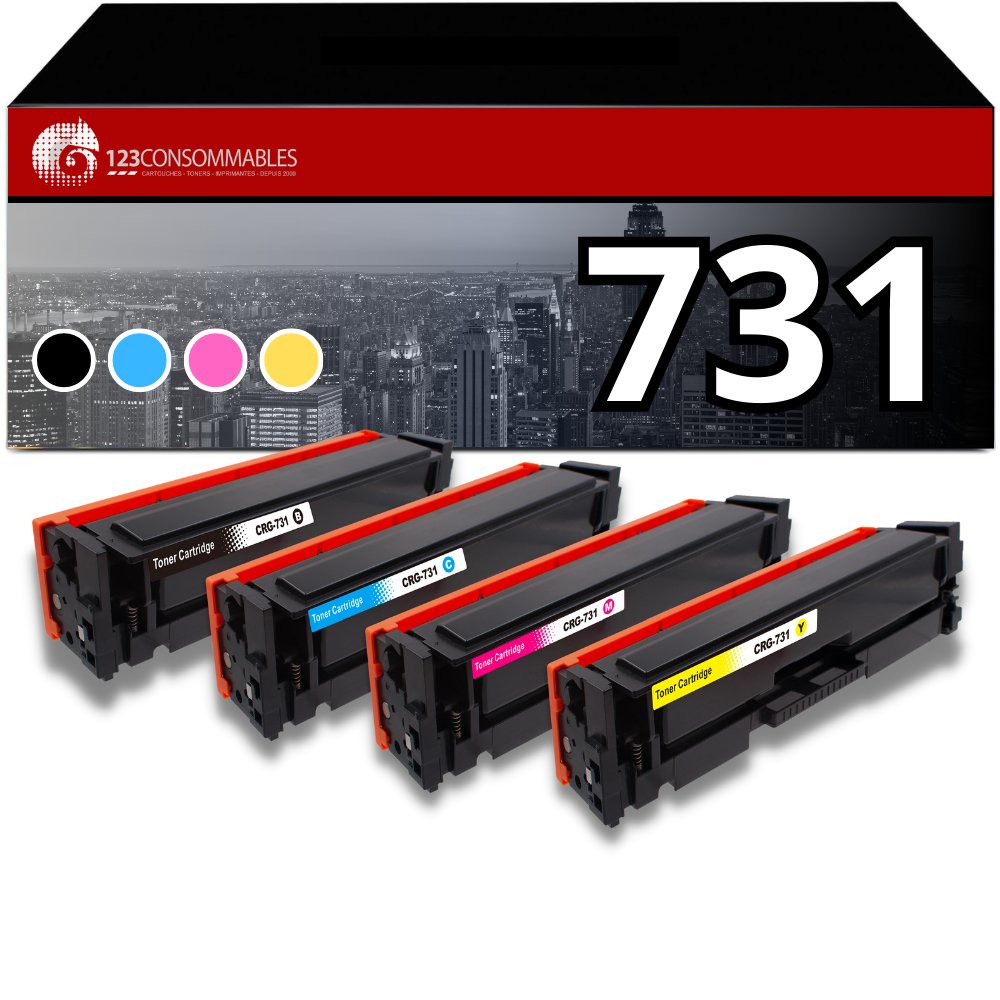 Pack 4 toners compatibles CANON 731