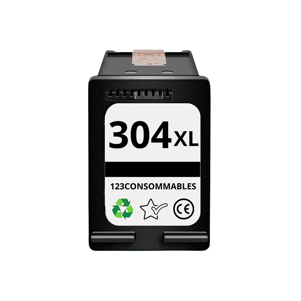 ✓ Cartouche compatible HP 304XL noir couleur Noir en stock - 123CONSOMMABLES