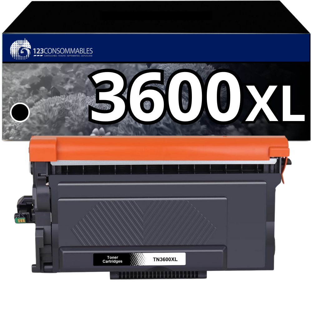 Toner compatible Brother TN3600XL noir