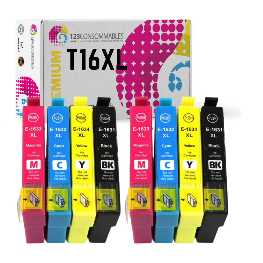 MyPack compatible EPSON T16XL, 8 cartouches