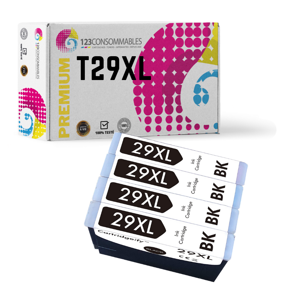 MyPack 4 Cartouches compatibles EPSON T29XL Noir