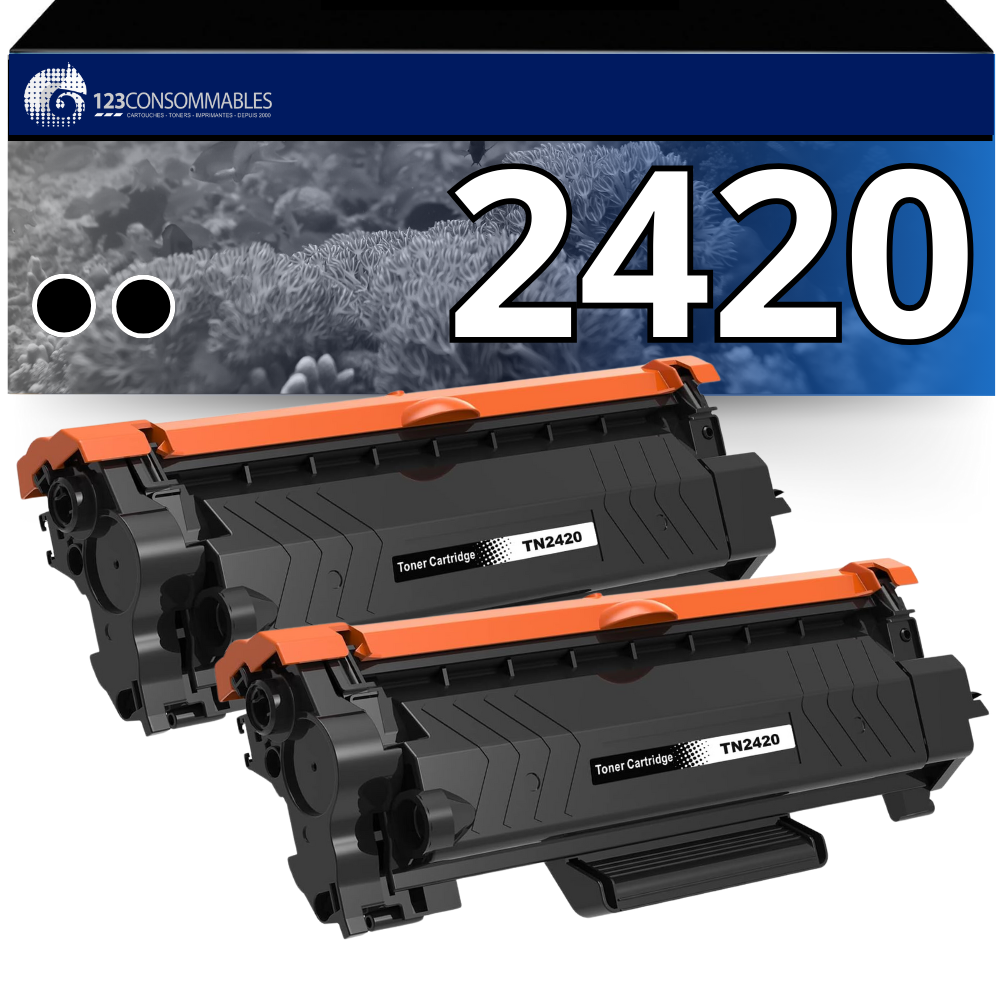 Kit de recharge toner compatible pour imprimante BROTHER DCP L2530DW