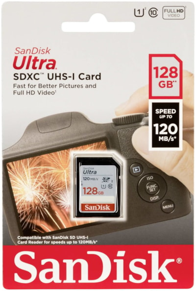 Carte Sandisk Ultra SDXC 128 Go UHS-I Classe 10 120 Mo/s