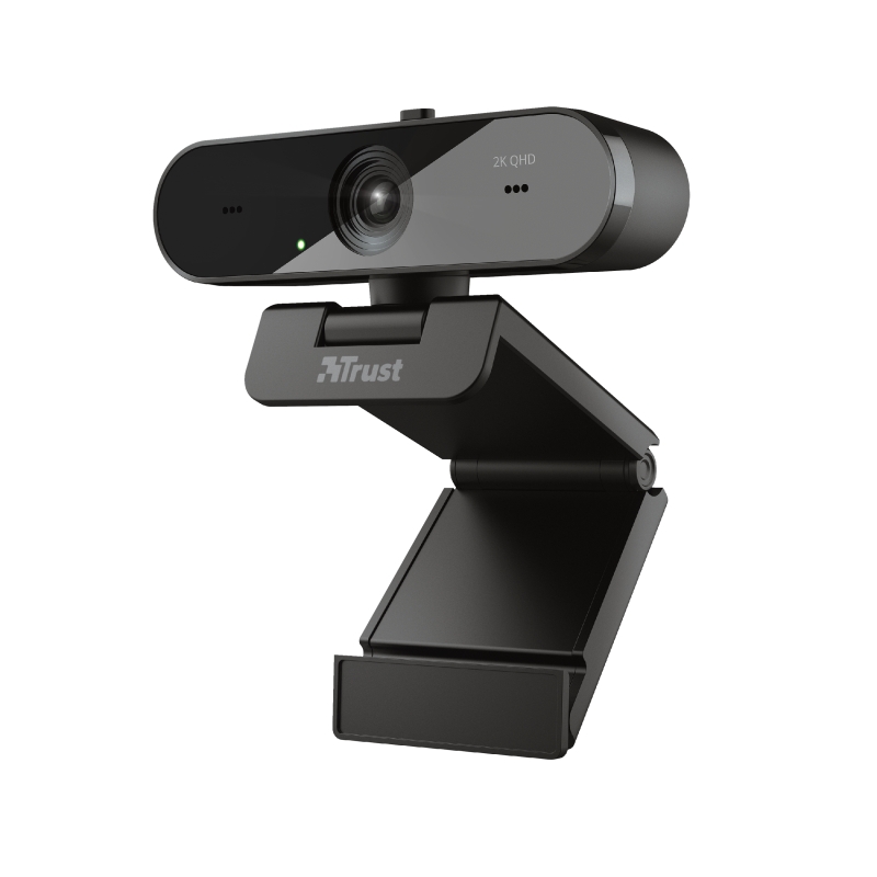 Trust TW250 Webcam QHD 2K USB 2.0 - Microphone intégré - Mise au point automatique - Angle de vision 80º