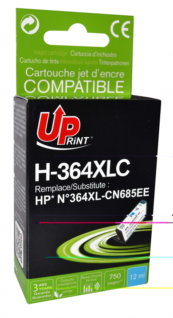 Cartouche encre UPrint compatible HP 364XL cyan