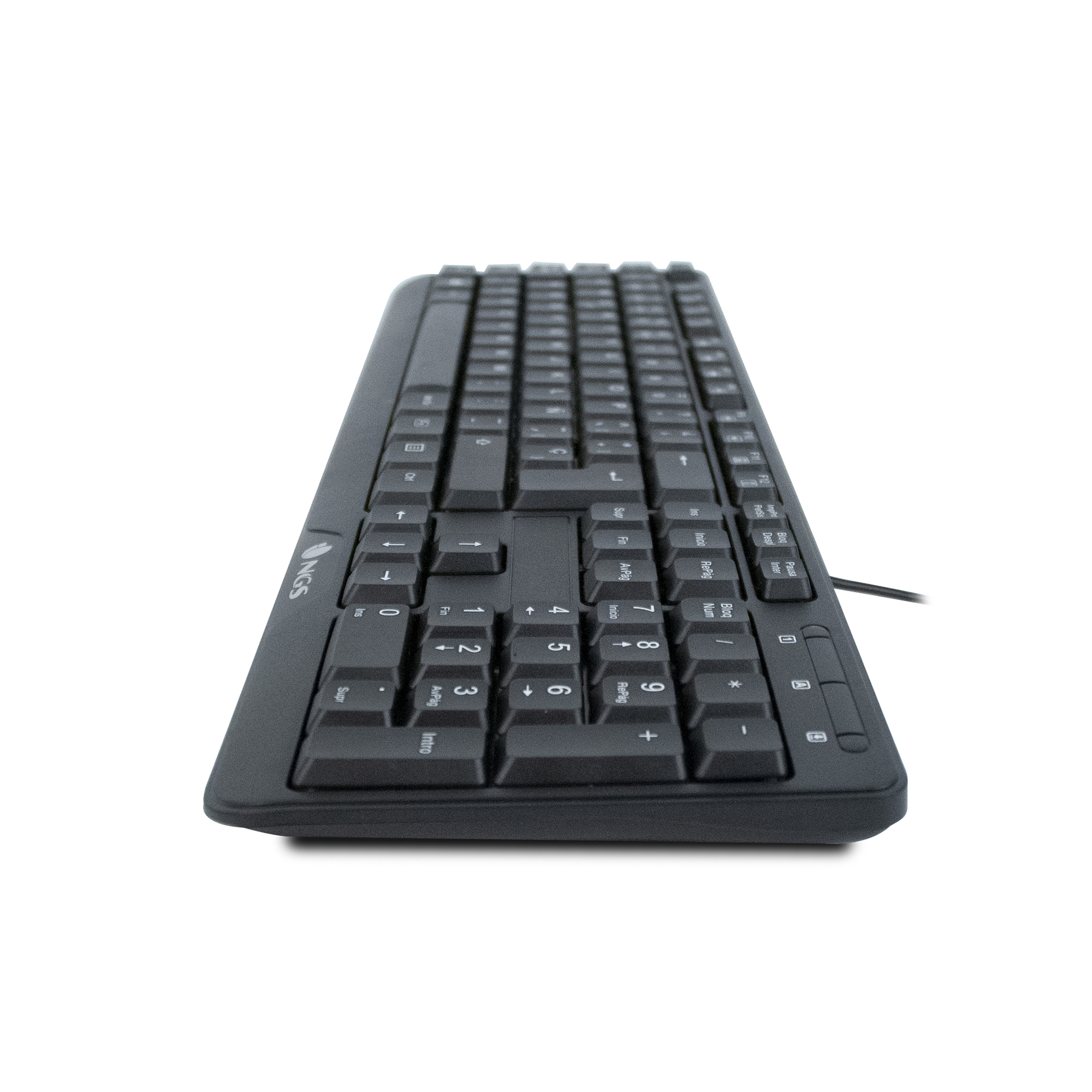 Clavier Multimédia USB NGS FunkyV3 - 12 Touches Multimédia - Câble 1,40m - (AZERTY, Français)