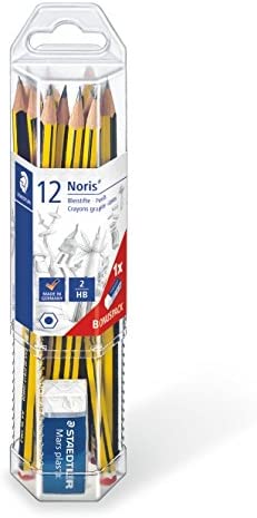 Noris 120 Pack 12 Crayons HB+Gomme
