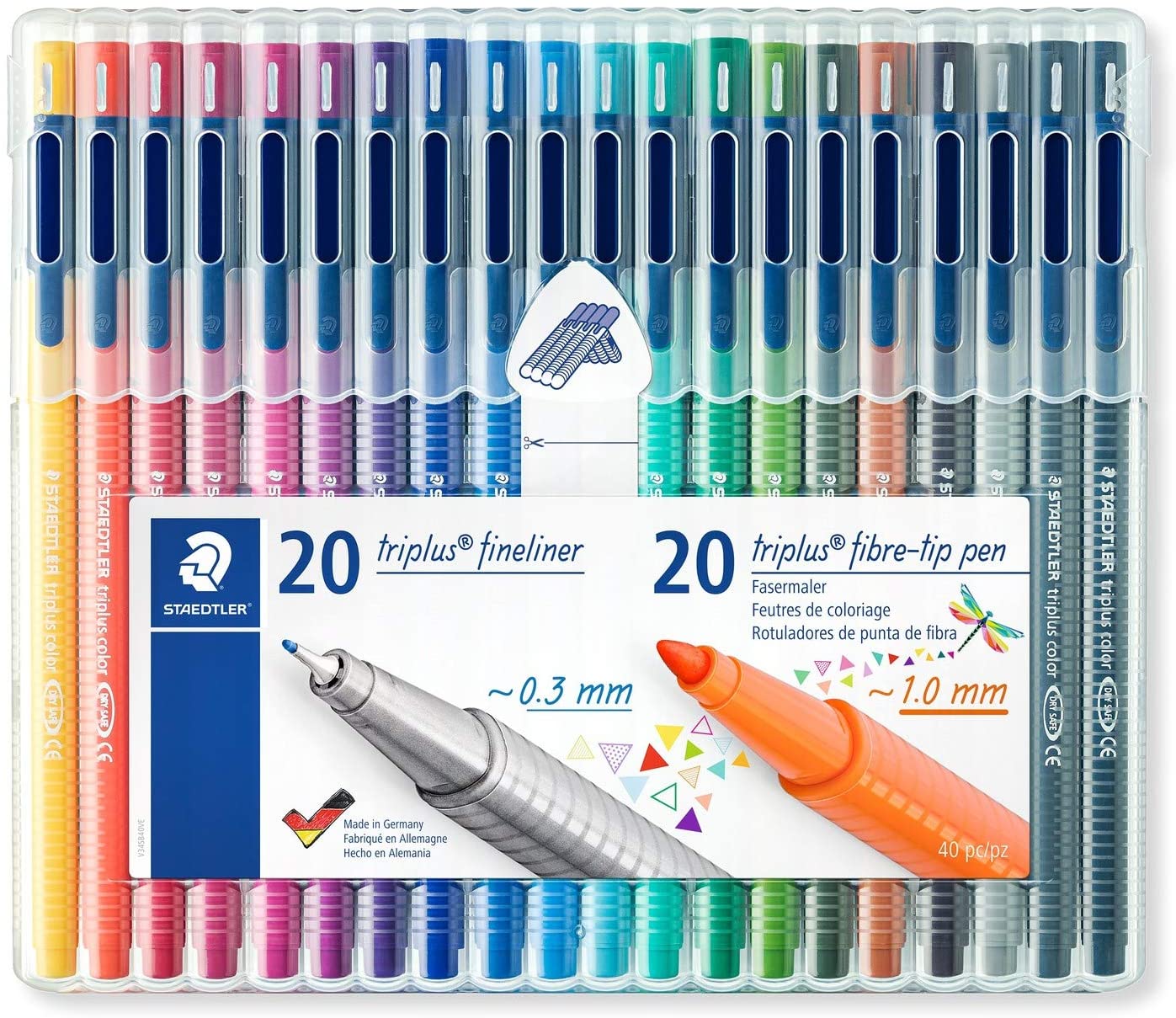 Staedtler Triplus Pack de 20+20 marqueurs