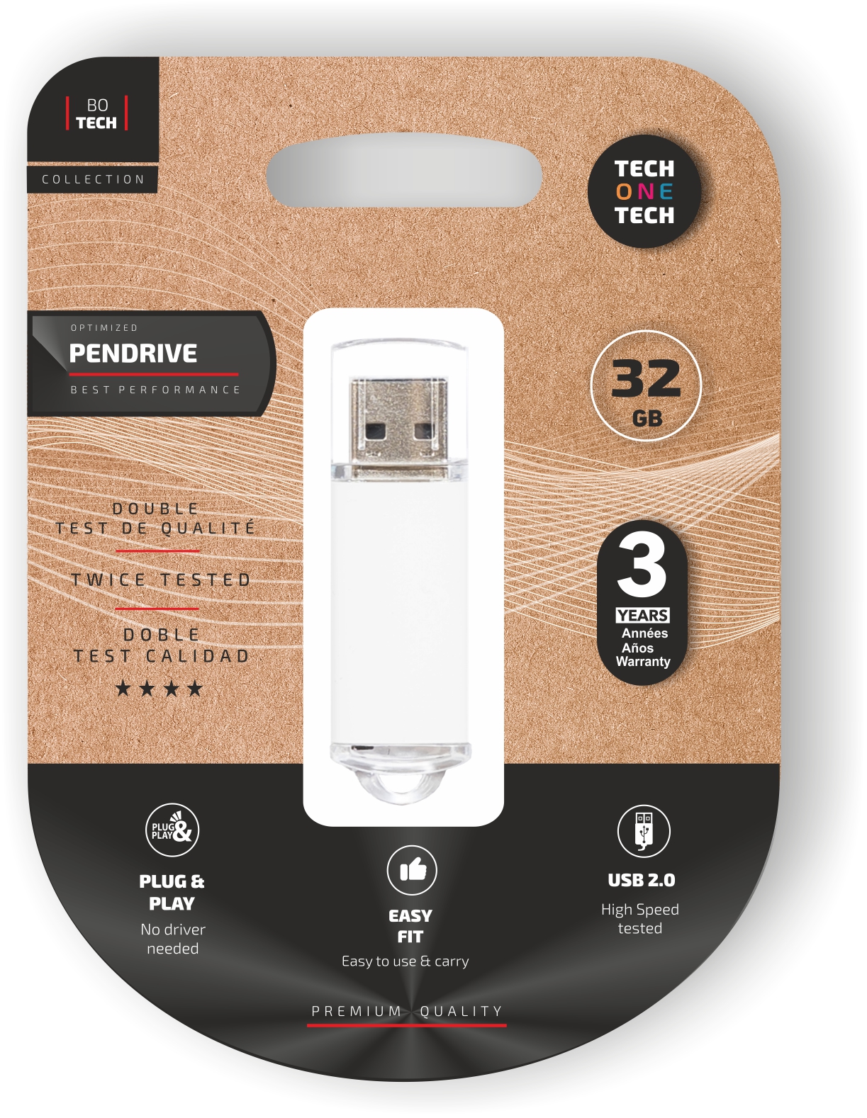 Clé USB TechOneTech Basic USB 2.0 32 Go