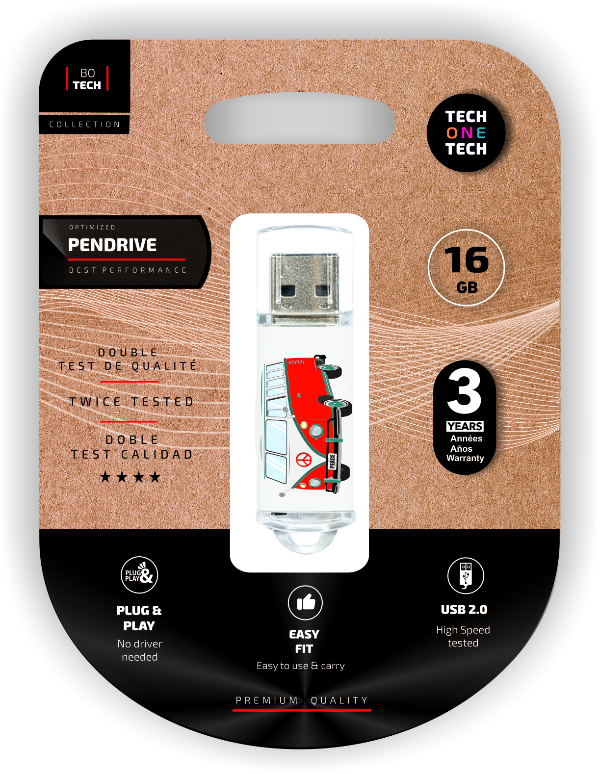 Clé USB TechOneTech Van USB 2.0 16GB