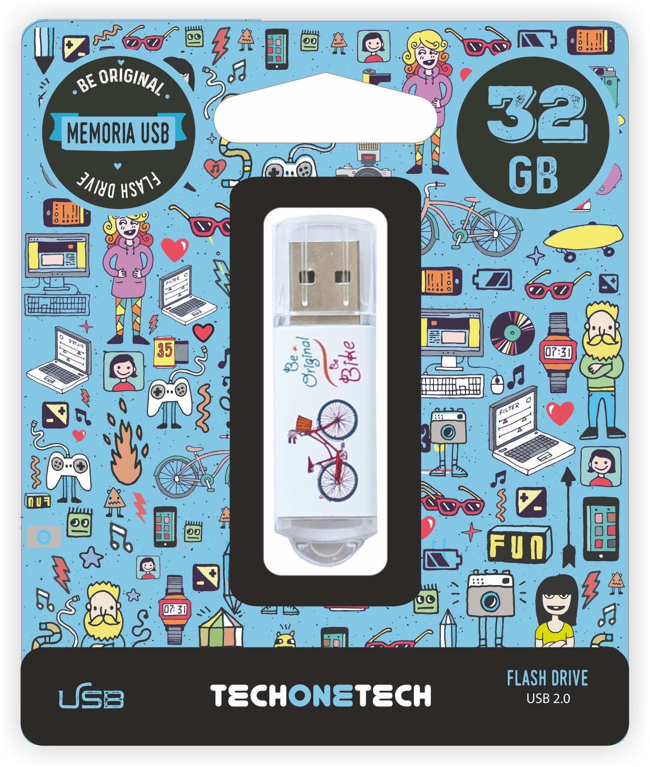 Clé USB TechOneTech Be Bike USB 2.0 32 Go