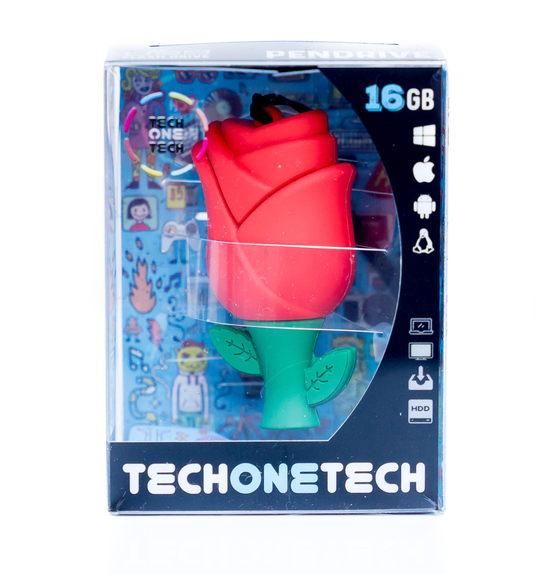 Clé USB TechOneTech Rose USB 2.0 32 Go